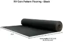 Flooring 8' 6" Wide | Coin Pattern | Black 