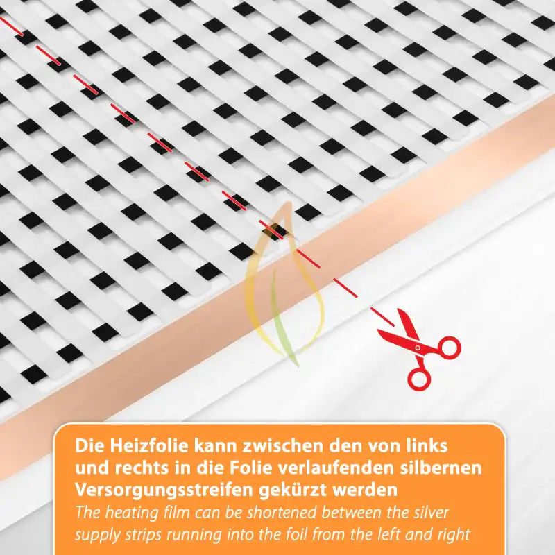 12V heating under floor film