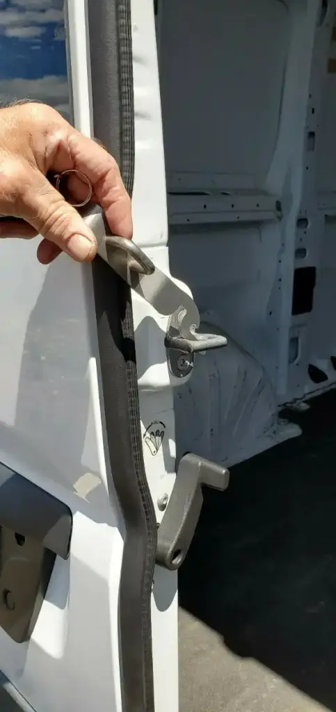 Rear Door Van Security Prop From DIYvan