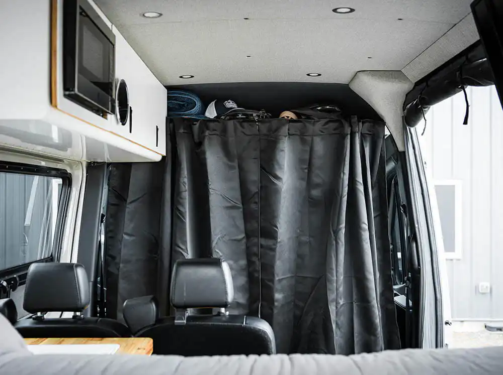 SPRINTER VAN HEADLINER SHELF CURTAIN ROD