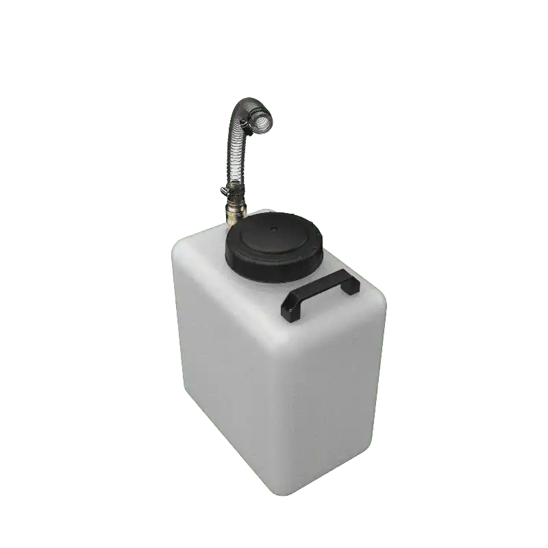 7 GALLON RV PORTABLE GALLEY GREY WATER TANK (10-3024-GREY)