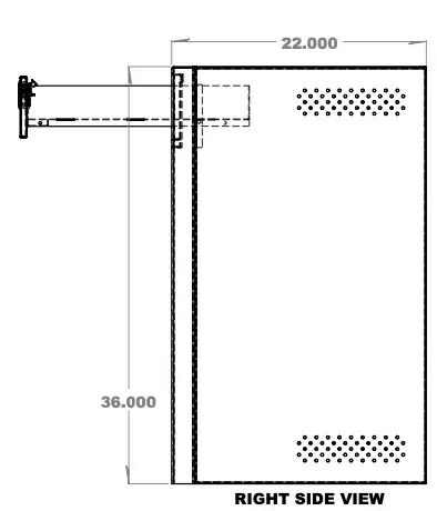 18" Fridge Base - Nova Kool - Aluminium Powder Coat