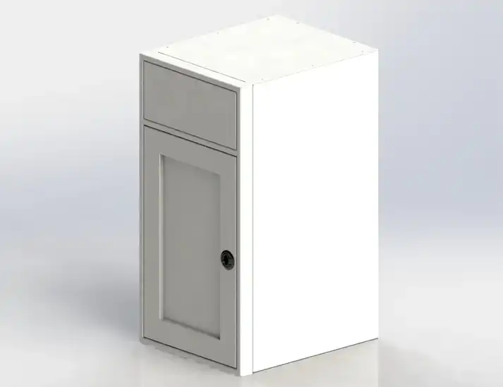 18" Sink Base - Aluminium powder coat