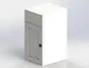 18" Sink Base - Aluminium powder coat