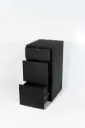 18" Three Drawer Base Cabinet - Aluminium Powder Coat