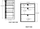 28" Three Drawer Base Cabinet - Shallow