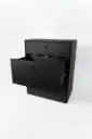 28" Three Drawer Base Cabinet - Shallow