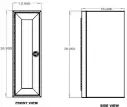 12" Single Door Base Cabinet - Shallow