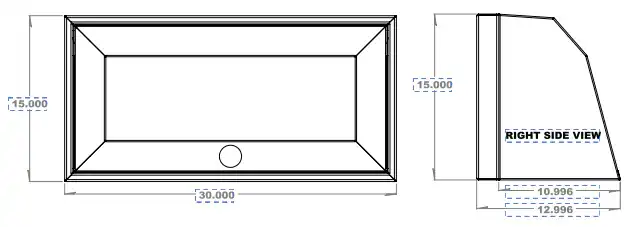 30" Upper Cabinet - Angled