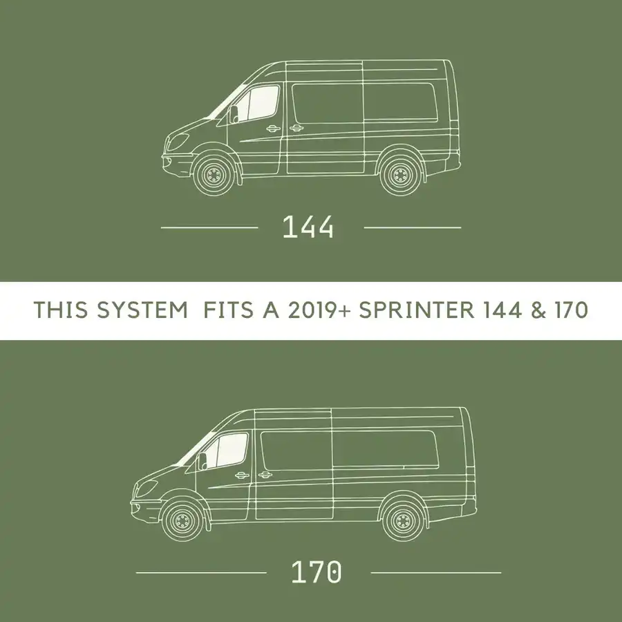 Vanspeed Sprinter Mule Carrier - Mounting Plate (Passenger Side, Sprinter 2019+)