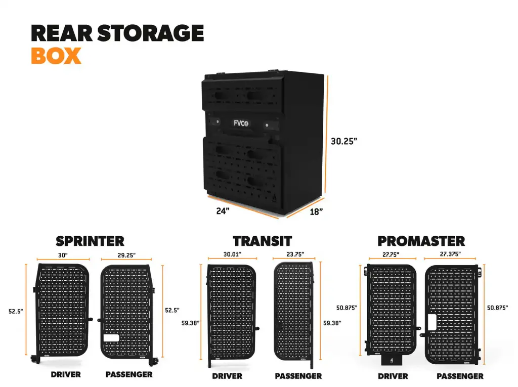 Van Rear Storage Box