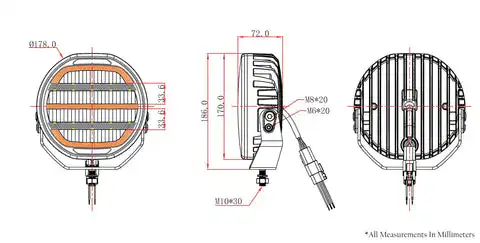 VIVID LUMEN: Defender Ca·nuck Round Driving Light 