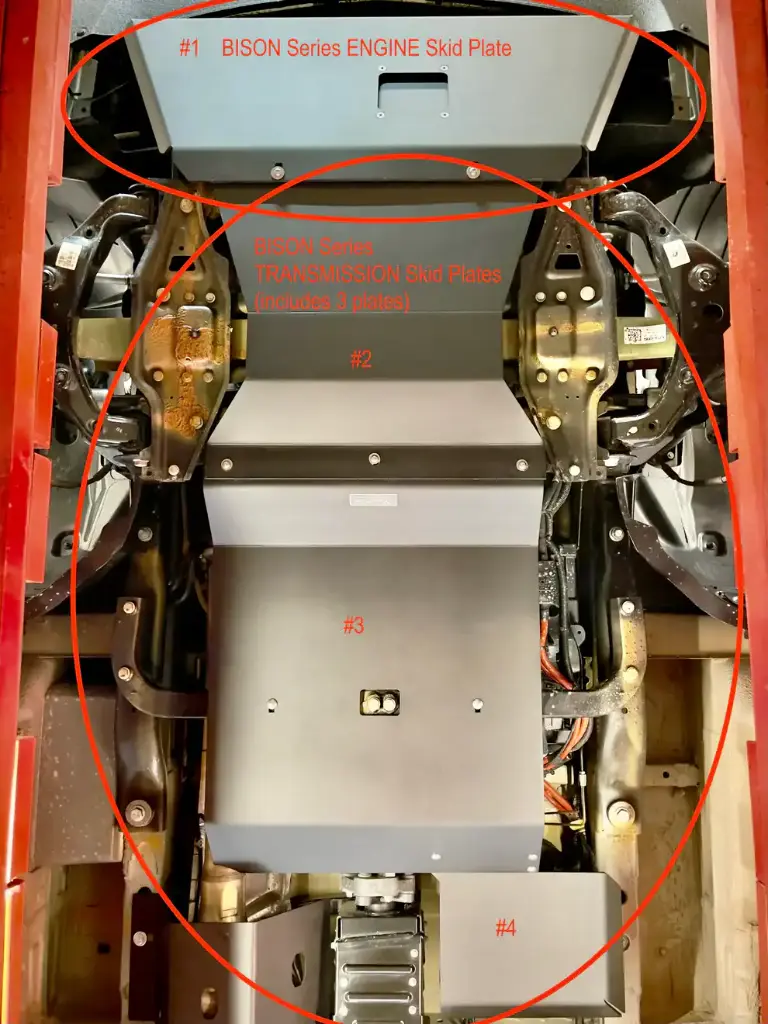 BISON Series Transmission Skid Plates AWD - BACKLAND EXPEDITION GEAR