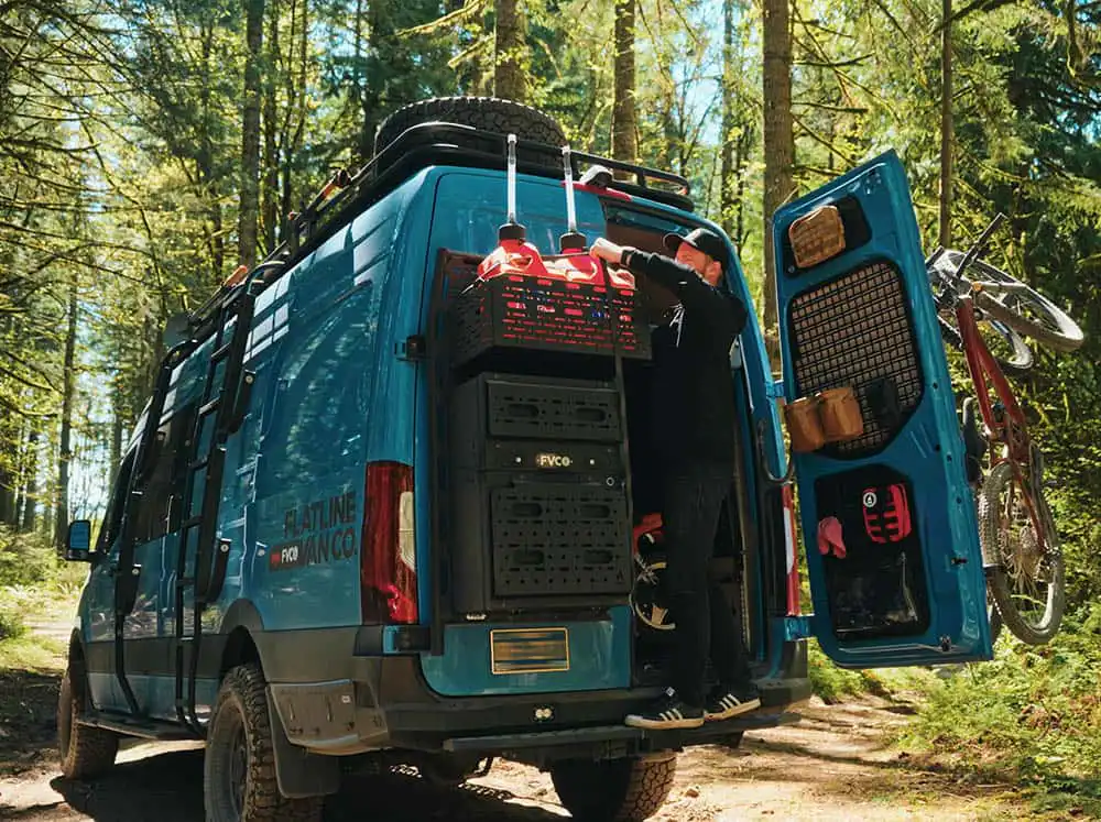 ADVENTURE VAN REAR PLATFORM GEAR CAGE