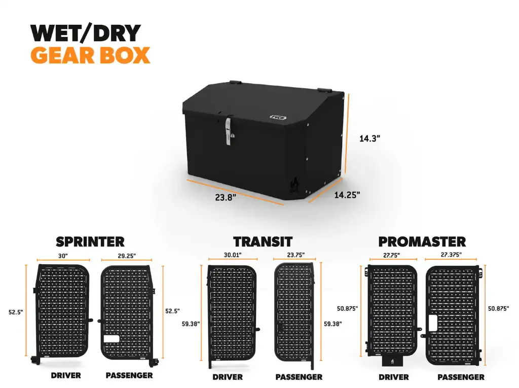 Adventure Van Wet/Dry Gear Box 