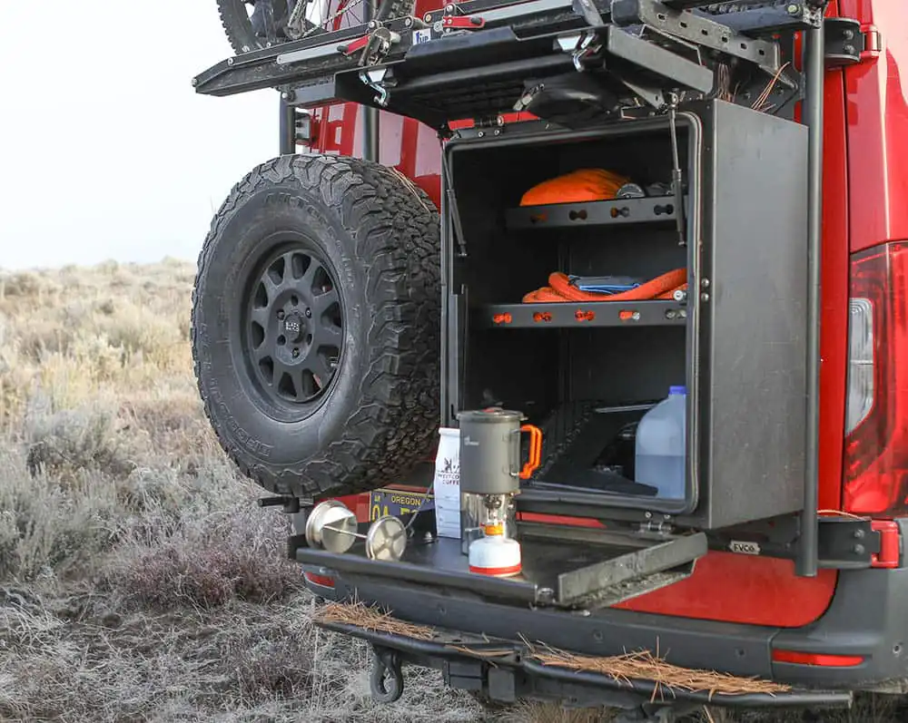 Shelves for Van Rear Storage Box