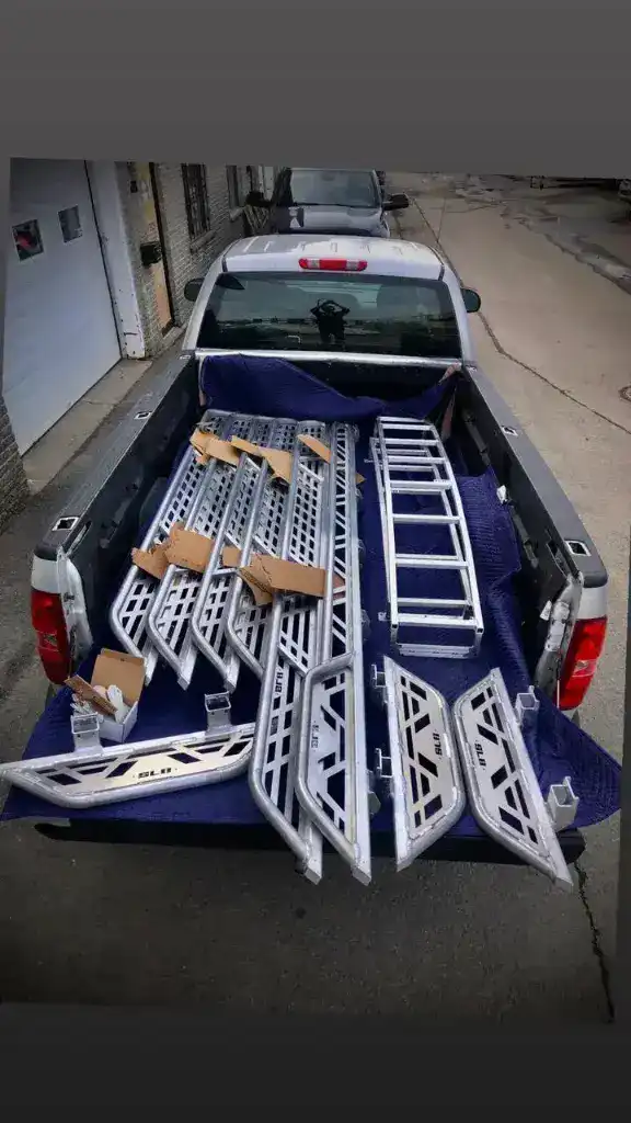 SLB Running Boards – Mercedes Sprinter (Small Driver Step + Full-Length Passenger)