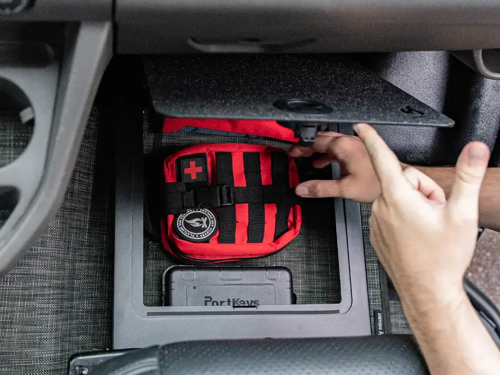Transit Van Passenger Floor Riser Compartment