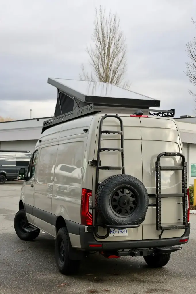 Sprinter Rear Door Aluminum Gear Rack - NO DRILL 