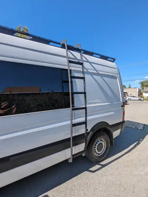 Mercedes Sprinter High-Roof Side Ladder by Curious Campervans