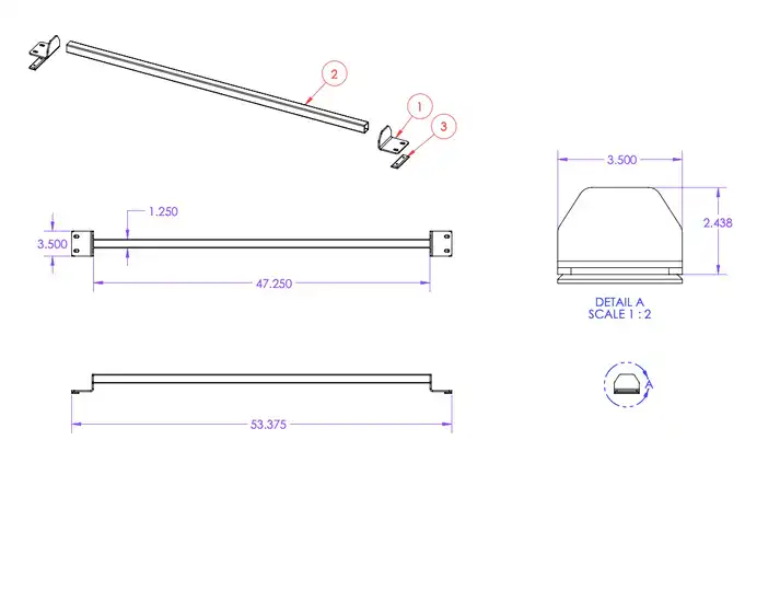 Solar Bars 2007+ Sprinter Roof Rails