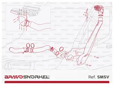 BRAVO Snorkel - Mercedes Sprinter W907 / 910 (2018 -  )