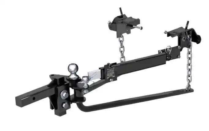 Enthuze Round Weight Distribution Hitch, 10K, With Sway Control, Ball and Chains 