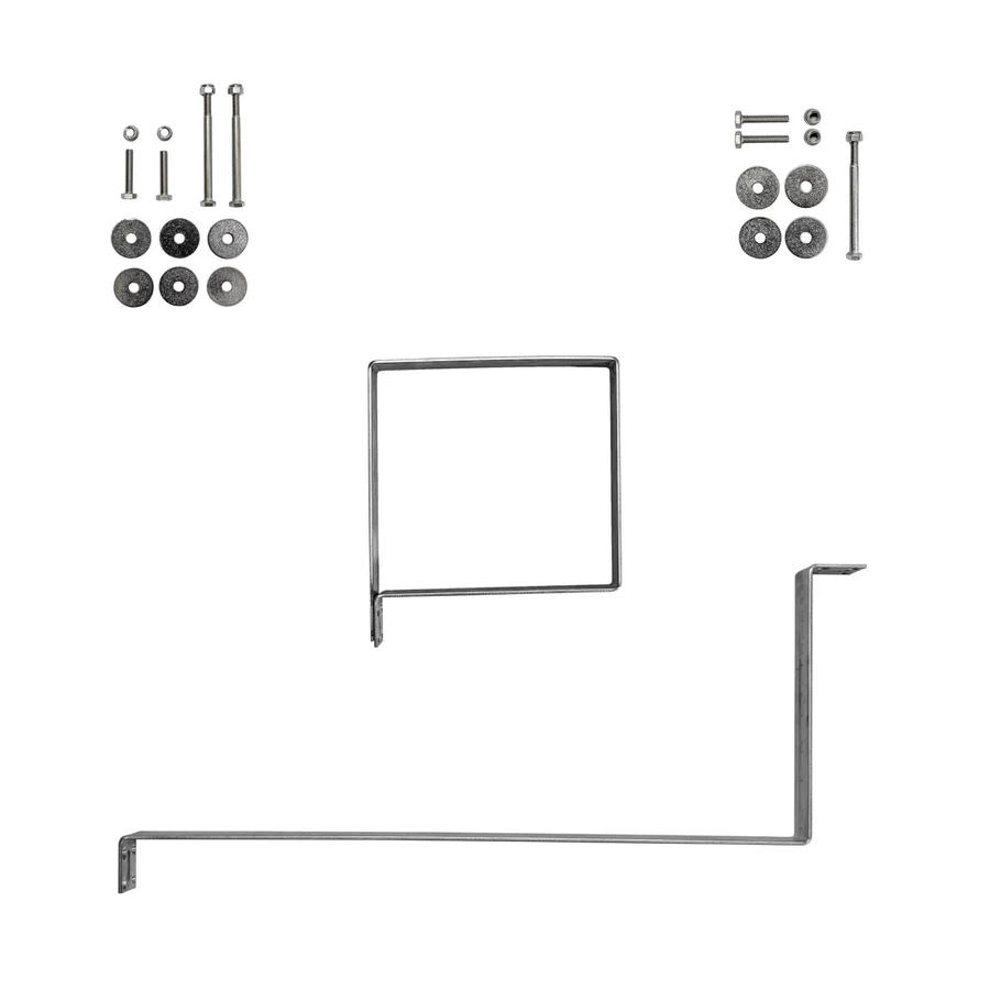 Kit de fixation en aluminium (pour réservoir d'eau de 16 gallons à pistolet, à installer dans le passage de roue)