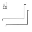 Kit de fixation en aluminium (pour réservoir d'eau de 27 gallons à installer dans le passage de roue)