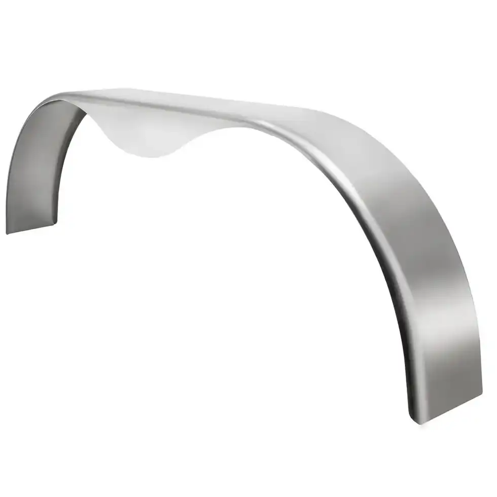 Trailer Fender | Tandem | Aluminum Smooth | Teardrop | 8" x 72" x 20"