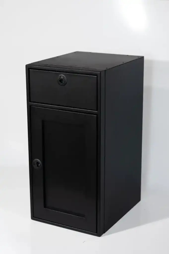 Meuble de 18 pouces avec une porte et un tiroir - Aluminium thermolaqué