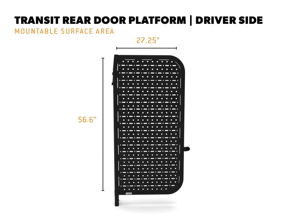 Plateforme pour porte arrière de Ford Transit