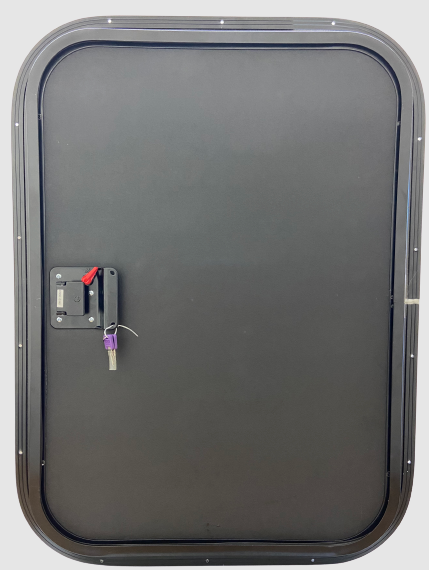 26″ Wide x 36″ Tall Driver Side Teardrop RV Door Windowless FC08 