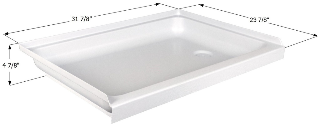 Shower Pan Right Hand Drain SP2432RH