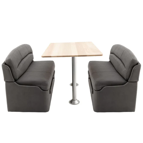 RV Dinette Booth with Table | 44" Slate Finish Set 