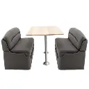 RV Dinette Booth with Table | 44" Slate Finish Set 