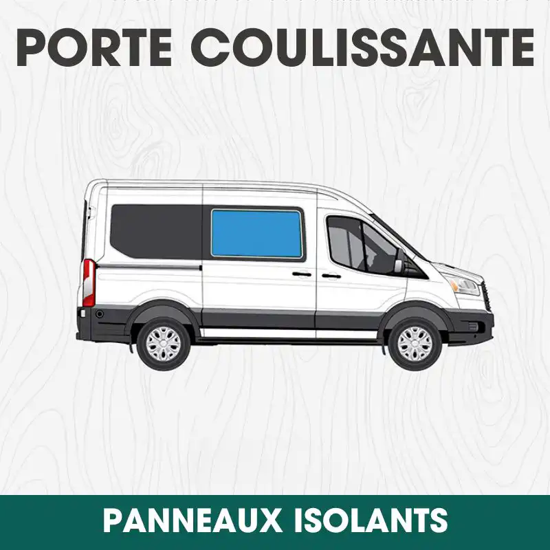 Panneau isolant pour fenêtre de porte coulissante Ford Transit