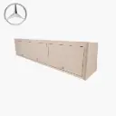 Kit de rangement suspendu à trois compartiments pour Sprinter - 66"