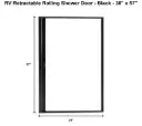 Camper Comfort RV Retractable Rolling Shower Doors