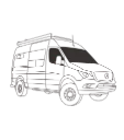 Front Cab Insulated Window Cover Set for Mercedes Sprinter (2007–2018)