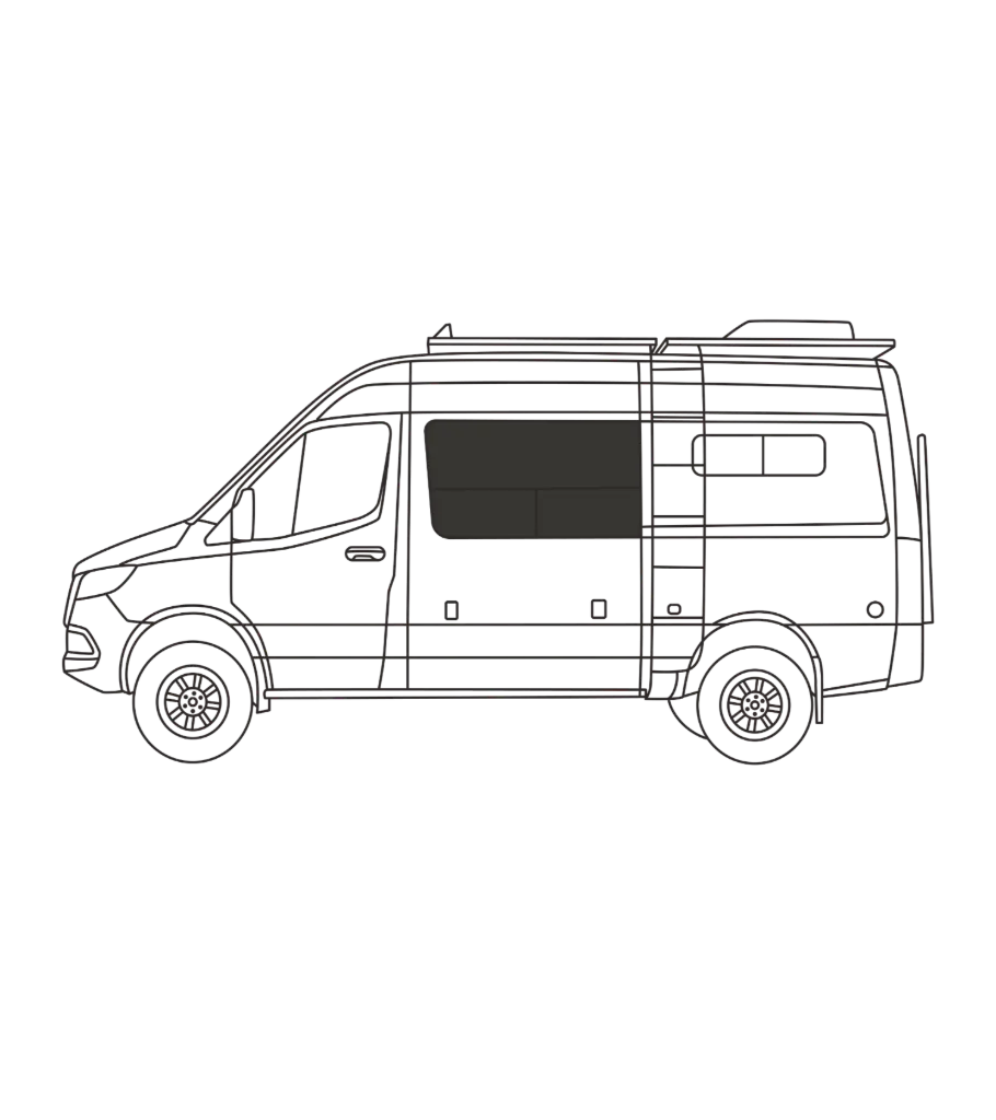 Insulated Crew Window Cover for Mercedes Sprinter (2007–2025)