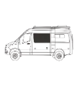Couvre-fenêtre isolant pour fenêtre Crew Mercedes Sprinter (2007–2025)