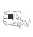 Couvre-fenêtre isolant pour porte coulissante Mercedes Sprinter (2007–2025)
