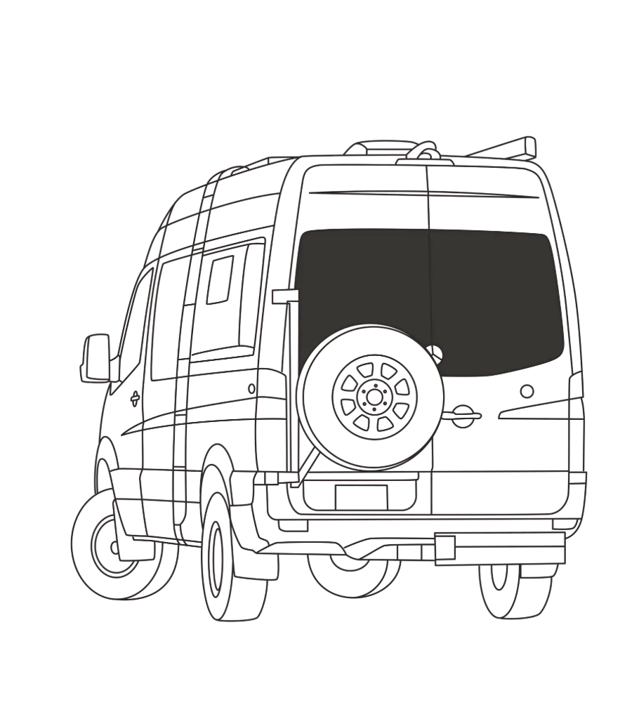 Insulated Rear Window Cover Set for Mercedes Sprinter (2007–2018)