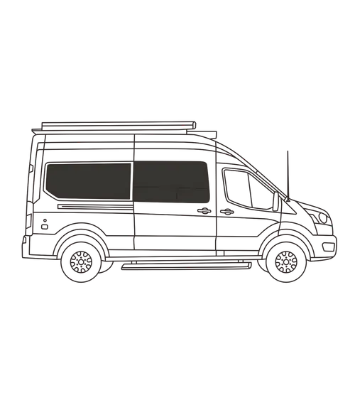 6-Piece Insulated Side Window Cover Set – Ford Transit Passenger Van