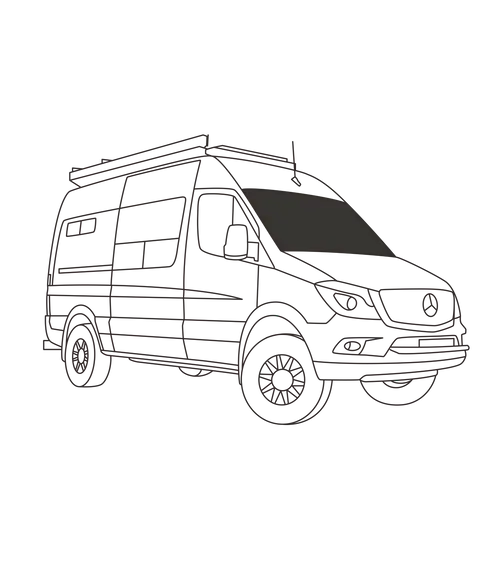 Couvre-fenêtre Pare-brise Sprinter 2007-2018