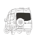 Couvre-fenêtres isolants portes arrière – Mercedes Sprinter 2007–2018