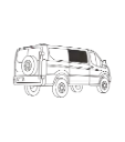 Sliding Door Insulated Window Cover – Ford Transit 2015+ (Low Roof)