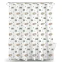 Water-Resistant Polyester Shower Curtain 