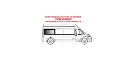 Vitres fixes en verre VWD pour fourgonnette, style (RR303-F)